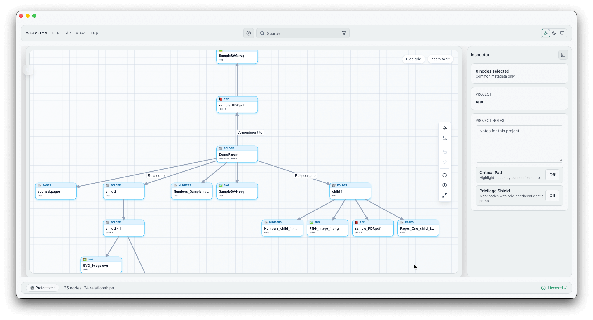 Timeline and Tree View